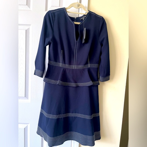 Banana Republic navy blue dress, size 6 - Picture 3 of 5
